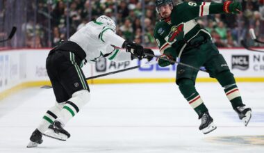 Boldy’s deflection late in 1st OT lifts Wild past Stars 3-2 to tie series at 2 – NBC 5 Dallas-Fort Worth