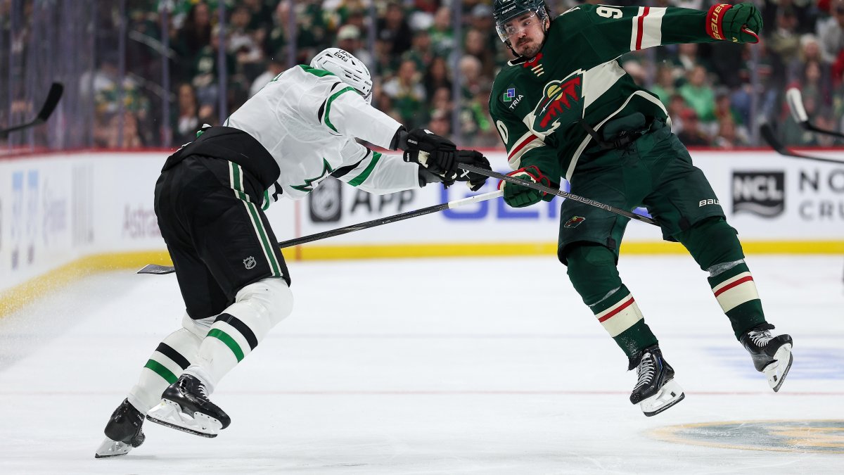 Boldy’s deflection late in 1st OT lifts Wild past Stars 3-2 to tie series at 2 – NBC 5 Dallas-Fort Worth