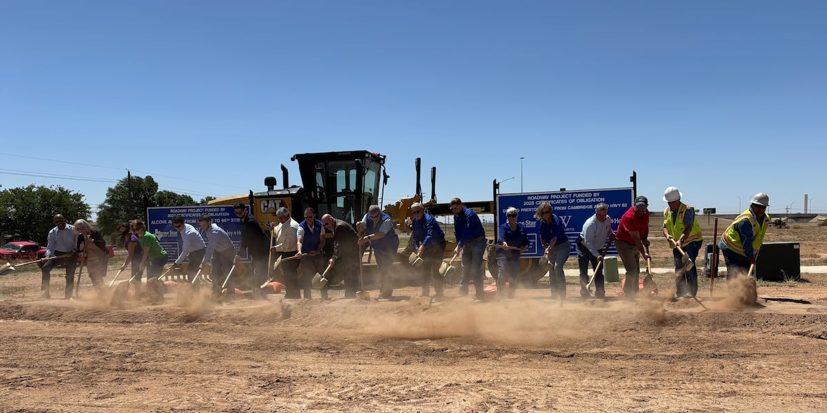 Wolfforth breaks ground on roadway project to connect Marsha Sharp Freeway with 66th Street