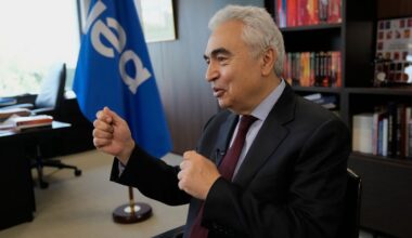 International Energy Agency Executive Director Fatih Birol speaks during an interview with The Associated Press, at the IEA headquarters in Paris, Thursday, April 16, 2026. (AP Photo/Michel Euler)