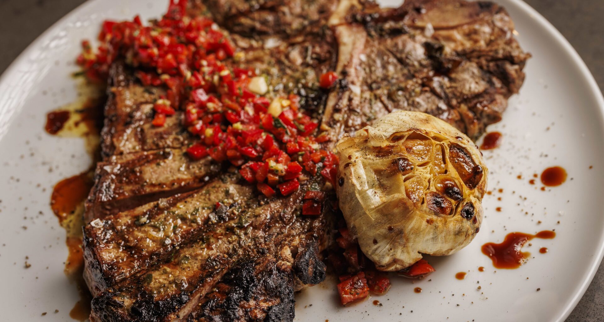 Steak Salmoriglio at Trattoria Bugatti
