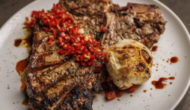 Steak Salmoriglio at Trattoria Bugatti