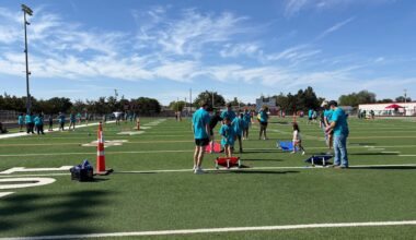Students with Honda Shared Services Agency celebrate first field day in north Lubbock County