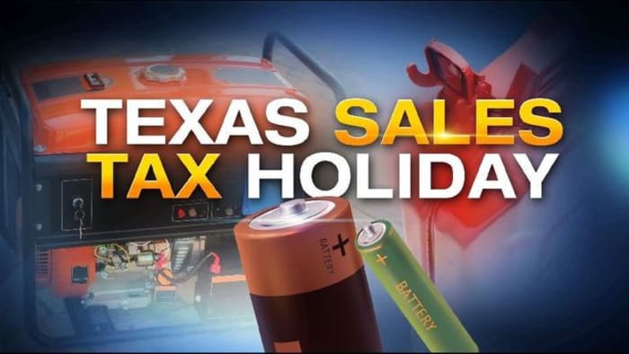 Emergency prep supplies will be tax-free in Texas from April 25-27