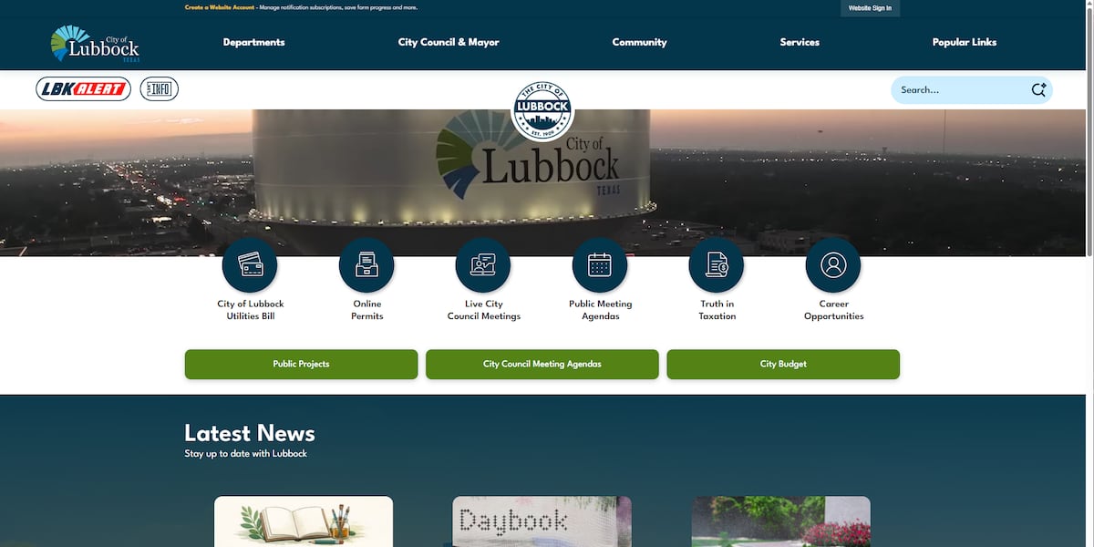City of Lubbock website redesign set to launch April 22
