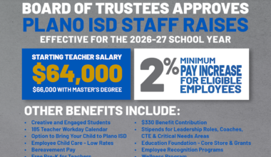 Plano ISD Board Approves 2026-2027 Compensation Plan