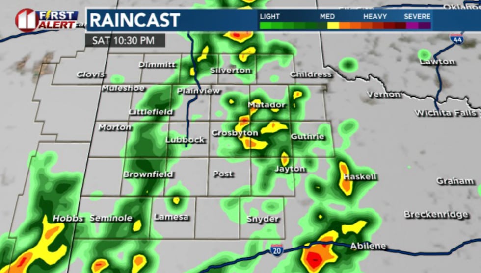 I'm anticipating widespread on and off scattered showers and storms throughout the day...