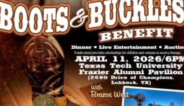 Boots and Buckles benefit to support equine therapy programs, happening Saturday, Apr. 11