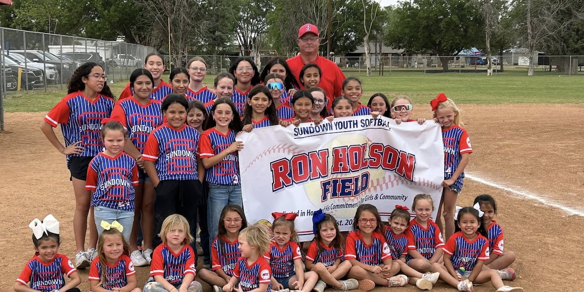 Sundown debuts new softball field, named after long-time community member