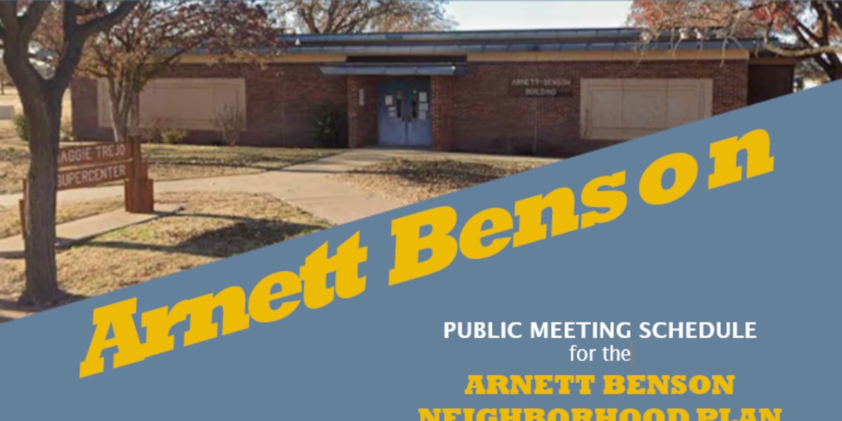 City of Lubbock to host series of public meetings for Arnett Benson neighborhood plan