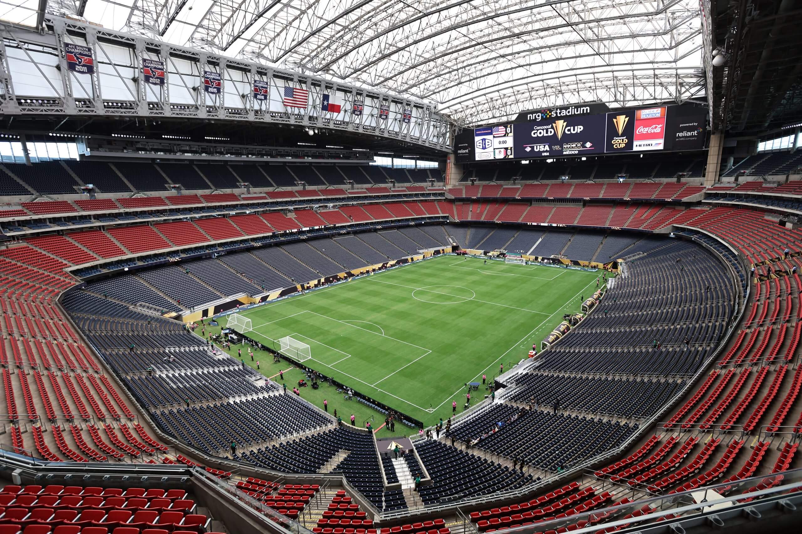 A general view before the finals of the CONCACAF Gold Cup 2025 between the United States and Mexico at NRG Stadium on July 06, 2025