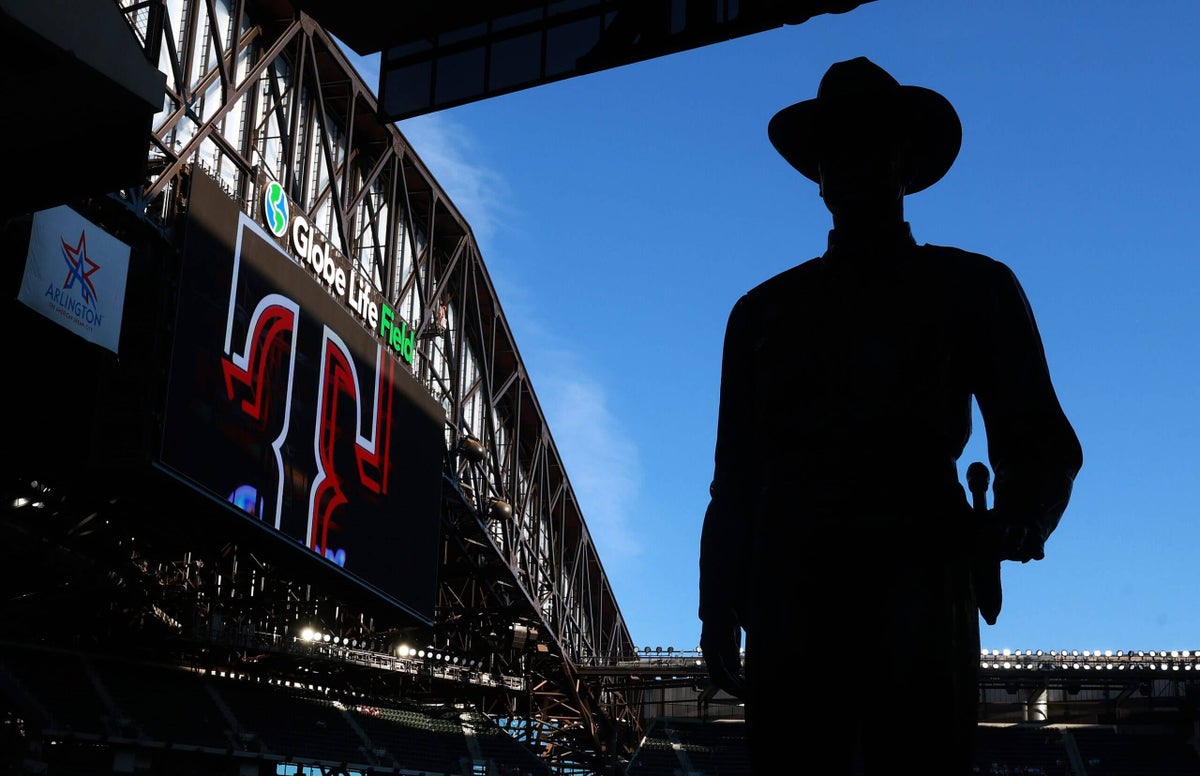 This statue was too controversial for a Dallas airport. Why did the Texas Rangers give it a home?