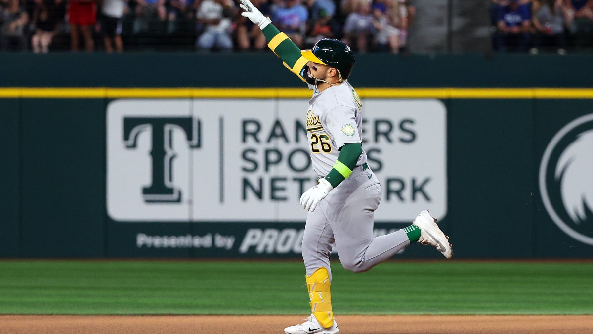 Athletics hit 3 early HRs, rout Rangers 8-1 in opener – NBC 5 Dallas-Fort Worth