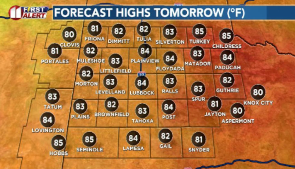 We'll stay fairly warm to close out the week for Good Friday, mostly topping out in the low to...