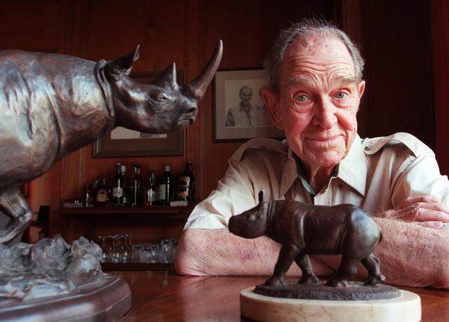 Nov. 15, 1999: Harry Tennison’s experiences helped him get the African black rhino on the endangered species list and inspired him to found a conservation breeding program at the Fort Worth Zoo.