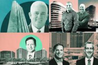 Energy Transfer’s Kelcy Warren with 5555 San Felipe Street, Meneses’ JC Meneses and Dominus’ Stephen LaMure with the Brookhollow Central complex in Houston, Fluor's David E. Constable; Three Eldridge Place, Stream Realty Partners’ Chris Jackson and Australian Superfund’s Paul Schroder with Houston Center