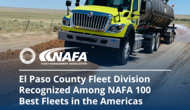 El Paso County Fleet Division Recognized Among NAFA 100 Best Fleets in the Americas, Improves Ranking
