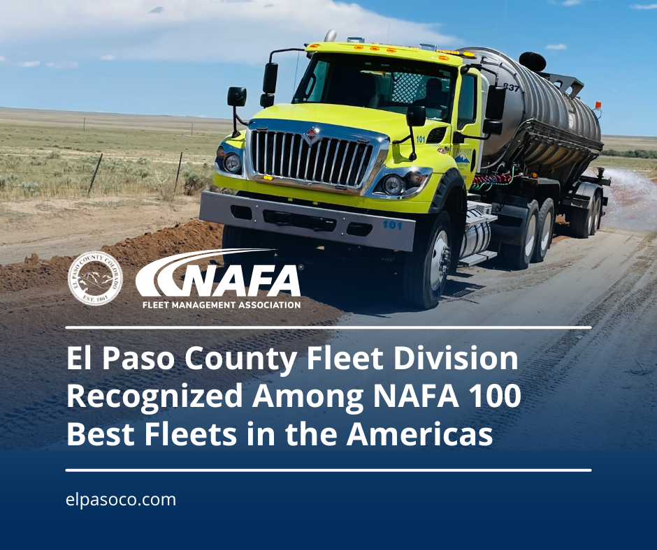 El Paso County Fleet Division Recognized Among NAFA 100 Best Fleets in the Americas, Improves Ranking
