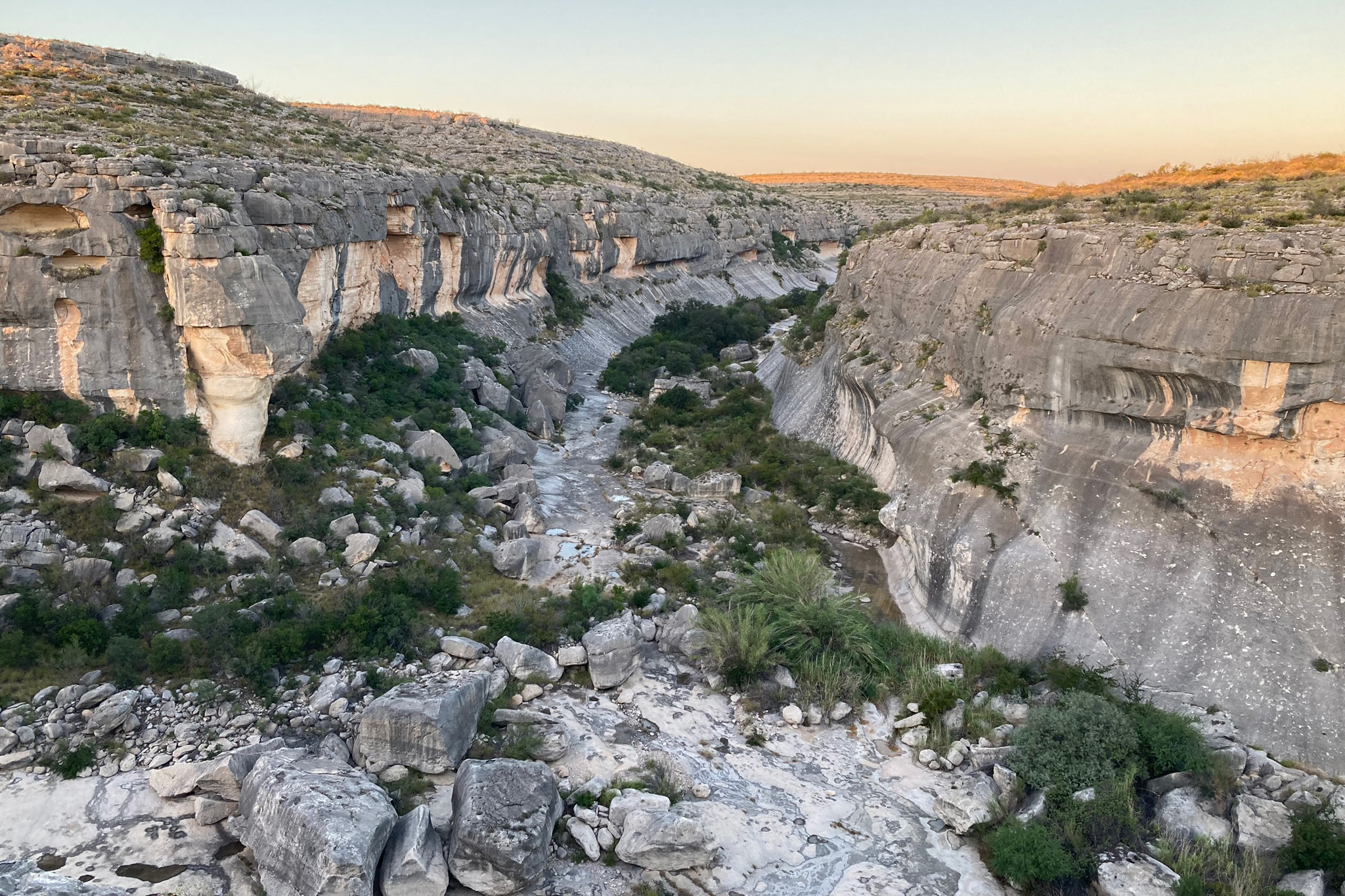 Border Patrol has sought access for border wall construction in Seminole Canyon State Park in Val Verde County, Texas. Credit: Martha Pskowski/Inside Climate News