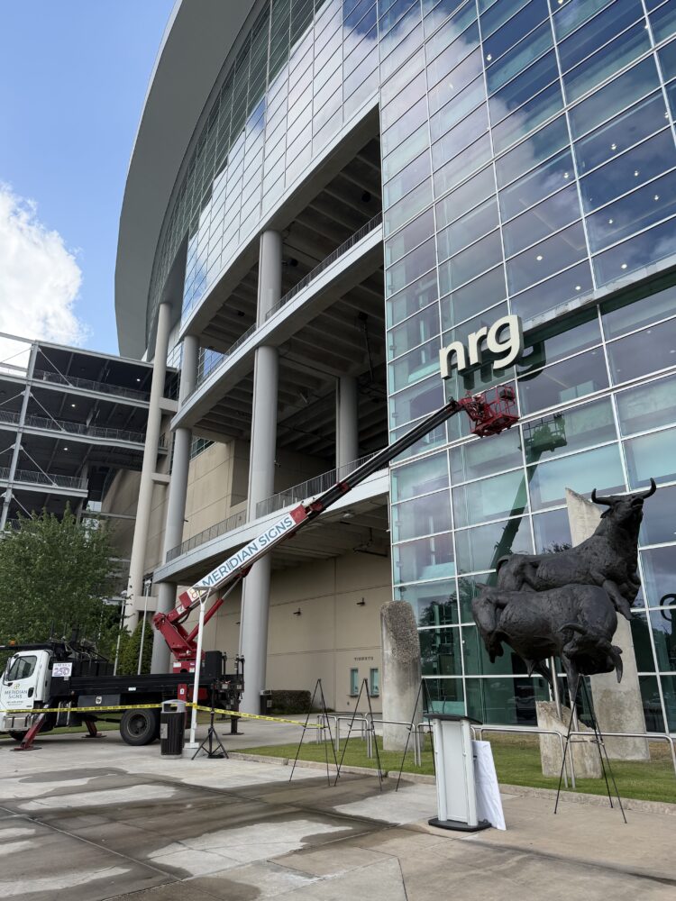 The NRG Stadium name being remove ahead of the 2026 FIFA World Cup and the planned rebranding of the stadium to "Reliant Park."