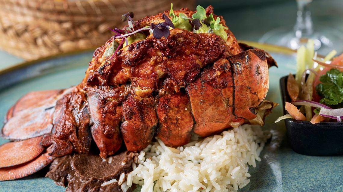 Lobster, sea bass, snapper and shrimp are among the choices along with steaks at Dos Mares seafood restaurant in Fort Worth.