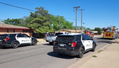 First responders on scene of fire in central Lubbock, one person injured