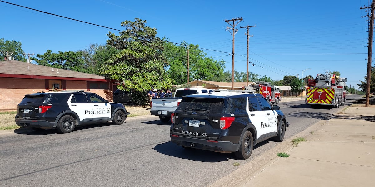 First responders on scene of fire in central Lubbock, one person injured