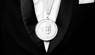 A James Beard award medal. (Credit: Eliesa Johnson)