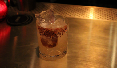 A mezcal cocktail at kilmac's.