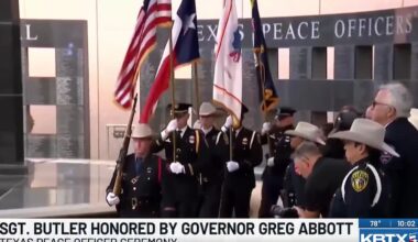 Sgt. Mark Butler honored at Texas Peace Officers’ Memorial ceremony