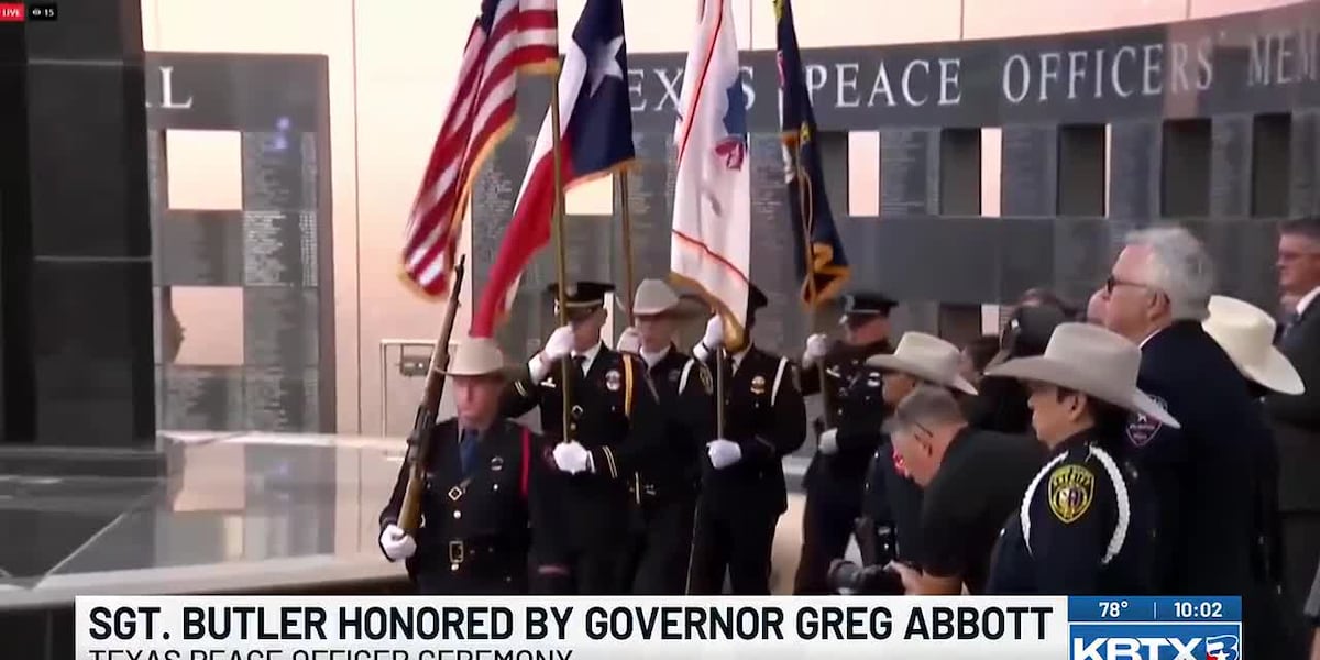 Sgt. Mark Butler honored at Texas Peace Officers’ Memorial ceremony