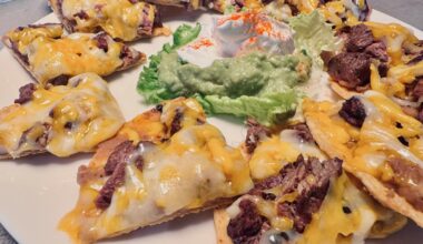 A plate of nachos from Mama Cuca's