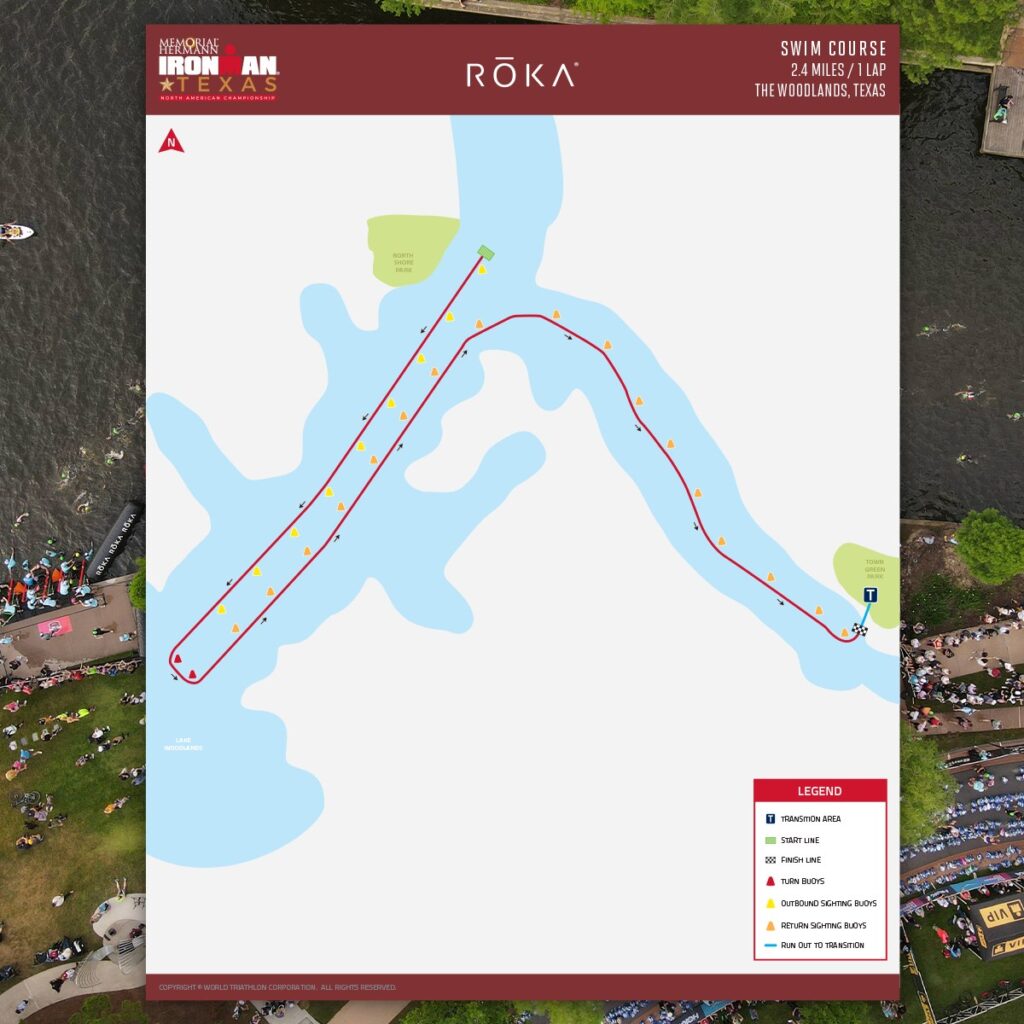 Memorial Hermann IRONMAN Texas Swim Course 2026