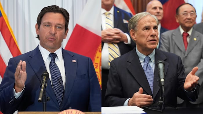 Gov. DeSantis is holding a joint press conference with Texas Gov. Abbott in Miami