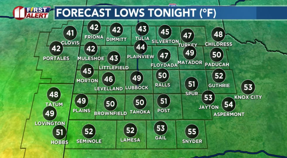 Chilly start to Wednesday.