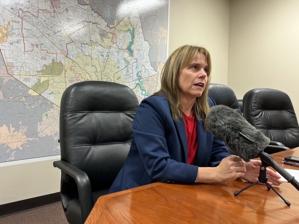 Tina Peterson talking