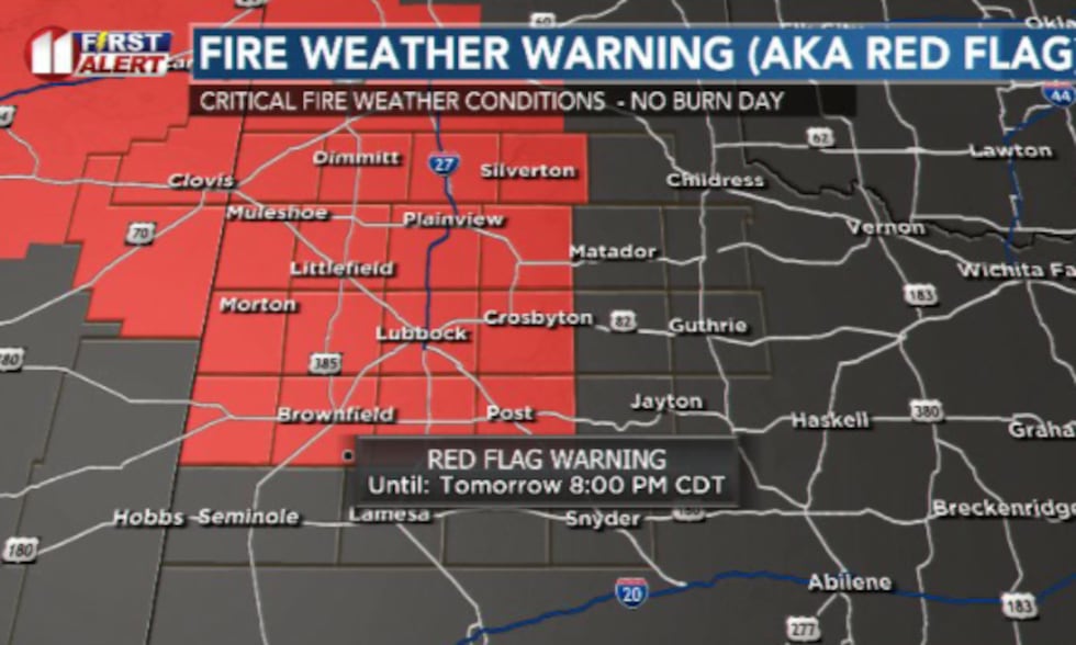A fire weather warning has been issued for Saturday, along with a fire weather watch for...
