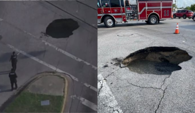 2 injured after vehicle falls into sinkhole in North Harris County