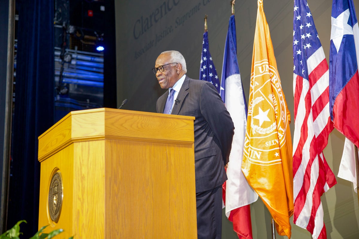 Video: U.S. Supreme Court Justice Clarence Thomas Delivers Special Lecture at UT Austin - UT Austin News