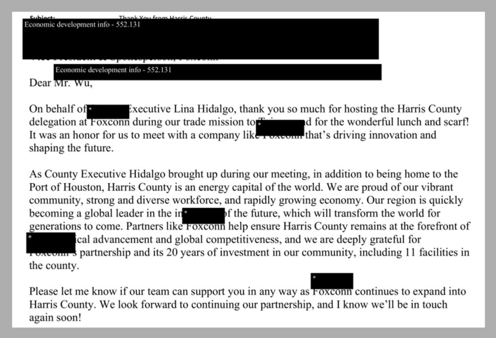 redacted emails