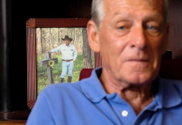 Tim Miller, founder of Texas Equusearch, who's daughter, Laura Miller, went missing in 1984, and her body was found in 1986, is photographed at his home Wednesday, Aug. 27, 2014, in Santa Fe. (Johnny Hanson/Houston Chronicle via AP)