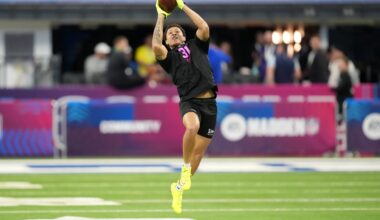 Feb 27, 2026; Indianapolis, IN, USA; Clemson defensive back Avieon Terrell (DB31) during the NFL Scouting Combine at Lucas Oil Stadium.