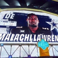Apr 23, 2026; Pittsburgh, PA, USA; UCF Knights defensive lineman Malachi Lawrence is selected by the Dallas Cowboys as the number 23 pick during the 2026 NFL Draft at Acrisure Stadium.