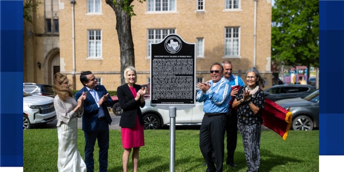 Historical marker honoring Choctaw code talkers unveiled in Fort Worth