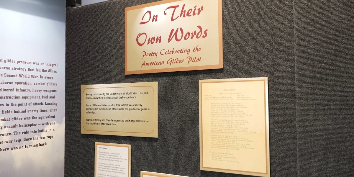 Silent Wings Museum shares WWII glider pilot stories through poetry