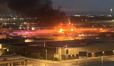 Crews battling fire in downtown Lubbock