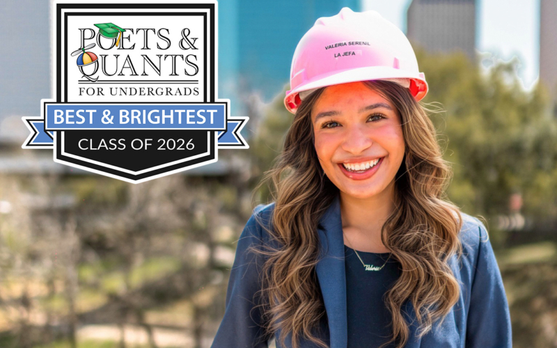 Poets&Quants For Undergrads - 2026 Best & Brightest Business Major: Valeria Serenil, University of Houston (Bauer)