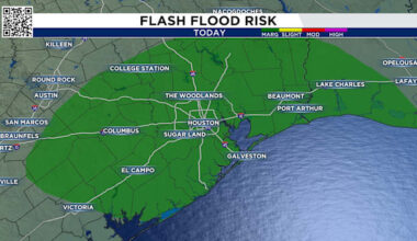Houston flood threat continues Wednesday with afternoon storms expected