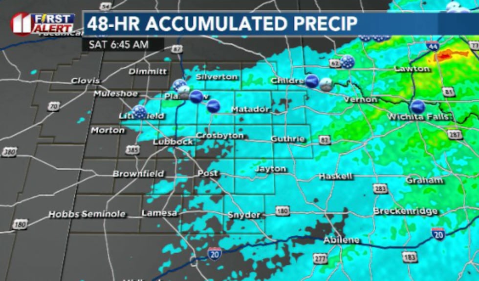 A good chunk of the area pick up at least some rain last night, with the real winners north of...