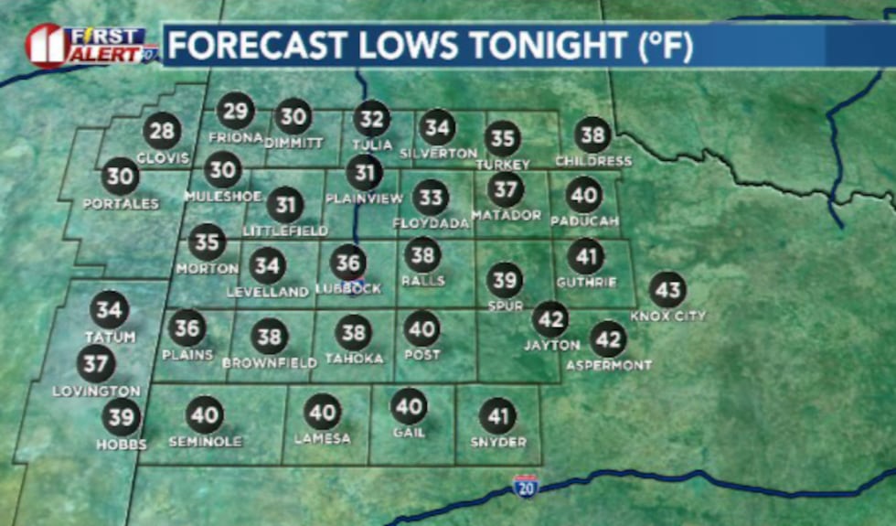 It'll be cold tomorrow morning as you're heading out the door for church or any other outdoor...